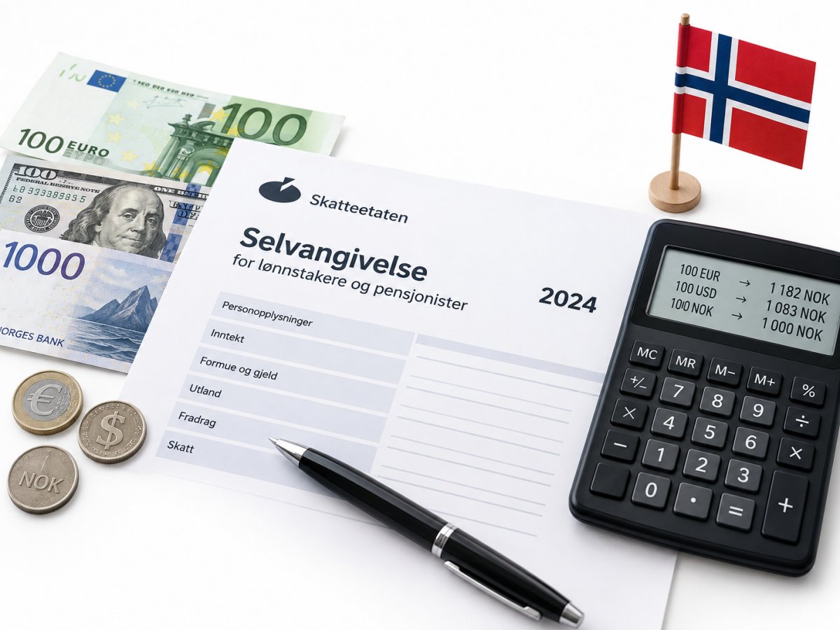 Valutakurs i skattemeldingen: Hvilken kurs skal du bruke?